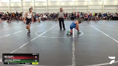130 lbs Round 2 (6 Team) - Nathan Metcalf, Dayton Bandits vs Bo Foust, Team Shutt