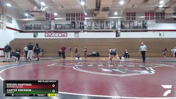 184 lbs 3rd Place Match - Carter Erickson, Averett vs Steven Martinos, Roanoke College
