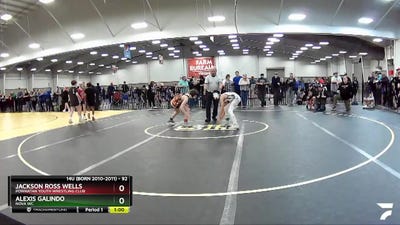 92 lbs 1st Place Match - Alexis Galindo, Nova WC vs Jackson Ross Wells, Powhatan Youth Wrestling Club