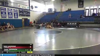157 lbs Round 1 (4 Team) - Zarik Anderson, Dubuque vs Nick Hammond, Schreiner