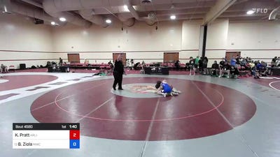44 kg Cons 8 #1 - Kaleb Pratt, Arlington Cardinals Wrestling Club vs Ben Ziola, MWC Wrestling Academy