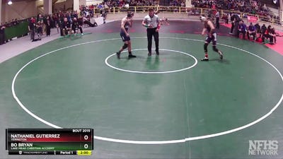 126 lbs Quarterfinal - Nathaniel Gutierrez, Yerington vs Bo Bryan, Lake Mead Christian Accdemy
