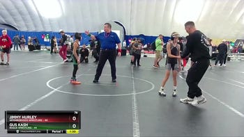 76 lbs Finals (2 Team) - Gus Kash, Rogue Wrestling vs Jimmy Hurley, Neighborhood Wrestling