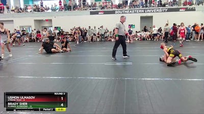 84 lbs Round 3 (6 Team) - Brady Sher, Florida Scorpions vs Usmon Ulmasov, Xtreme Team