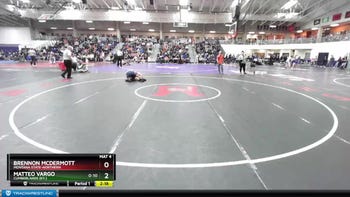 133 lbs Cons. Round 2 - Brennon Mcdermott, Montana State-Northern vs Matteo Vargo, Cumberlands (Ky.)