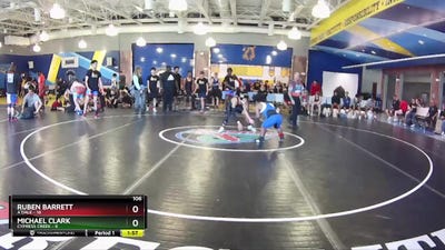 106 lbs Quarters & Wb (16 Team) - Ruben Barrett, A`Dale vs Michael Clark, Cypress Creek