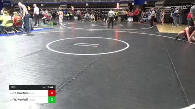 100 lbs Rd 1 - Consi Of 32 #2 - Hunter Kapitula, Lake Lehman vs William Hewlett, Souderton