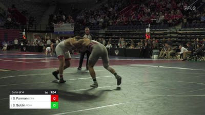 285 lbs Consi Of 4 - Brendan Furman, Cornell vs Ben Goldin, Pennsylvania