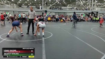 130 lbs Placement (4 Team) - Beckett Schlack, M2TCNJ vs Johny Snyder, Warhawk National Team
