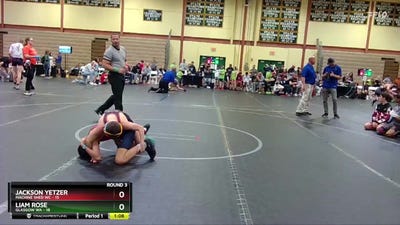 92 lbs Round 3 (6 Team) - Jackson Yetzer, Machine Shed WC vs Liam Rose, Glasgow WA