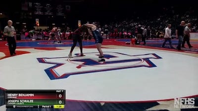 7A-215 lbs Quarterfinal - Joseph Schulze, Camden County vs Henry Benjamin, Osborne
