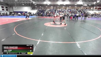 165 lbs Cons. Round 4 - Sam York, Indiana Tech vs Devin Crawford, Montana State-Northern