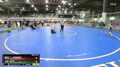 55 lbs Round 2 - Nick 🔨 Johnson, Crystal Coast Grapplers vs Cor Smith, Pit Bull Wrestling Academy