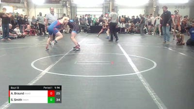 130 lbs Round 4 (8 Team) - Steve Smith, PA Alliance White vs Aric Braund, Askren WA Black