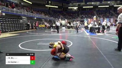 70 lbs Round Of 64 - Matthew Bly, Wilkes Barre vs Bennett Kocher, Mt. Lebanon