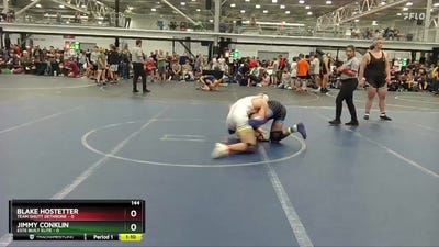 144 lbs Round 5 (8 Team) - Blake Hostetter, Team Shutt Dethrone vs Jimmy Conklin, Este Built Elite