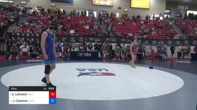 85 kg Rnd Of 16 - Zachary Leftwich, Osprey Wrestling Club vs James Capasso, Journeymen Wrestling Club
