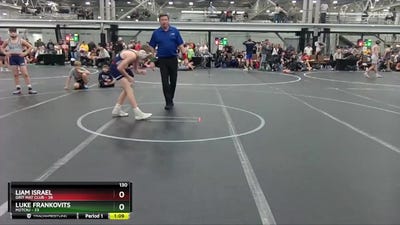 130 lbs Semis (4 Team) - Liam Israel, Grit Mat Club vs Luke Frankovits, M2TCNJ