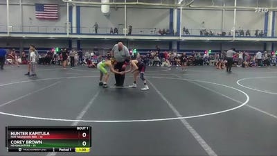 96 lbs Finals (2 Team) - Corey Brown, Headhunters vs Hunter Kapitula, Mat Assassins Red