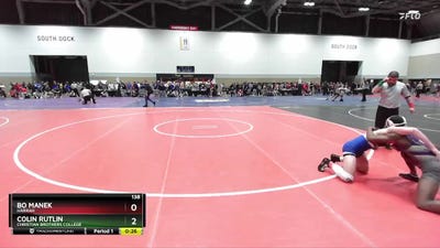 138 lbs Cons. Round 3 - Bo Manek, Harrah vs Colin Rutlin, Christian Brothers College