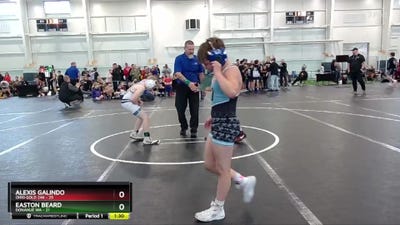 88 lbs Finals (8 Team) - Alexis Galindo, Ohio Gold 24K vs Easton Beard, Donahue WA