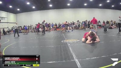 167 lbs Quarterfinals (8 Team) - Aiden New, Southern Wolves vs James Capasso, Wednesday Warriors