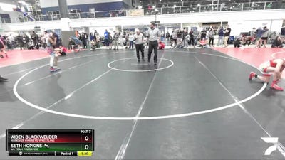 89 lbs Cons. Semi - Aiden Blackwelder, Hanover Hawkeye Wrestling vs Seth Hopkins 🐐, Va Team Predator