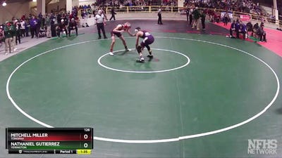 126 lbs Semifinal - Nathaniel Gutierrez, Yerington vs Mitchell Miller, Tonopah