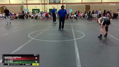 105-110 lbs Cons. Round 3 - DJ Mabie, Skyline Middle School vs Hunter Kapitula, MAT Assassins