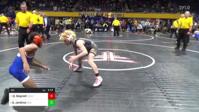 90 lbs Final - Quinn Bagnell, Council Rock South vs Amari Jenkins, Diocese Of Erie