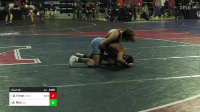 133 lbs Round Of 16 - Dante Frinzi, Harvard vs Angelo Rini, Columbia