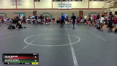 68 lbs Quarterfinal - Talan Berube, Smittys Barn vs Georgie Dipsey, Ruthless Wrestling Club