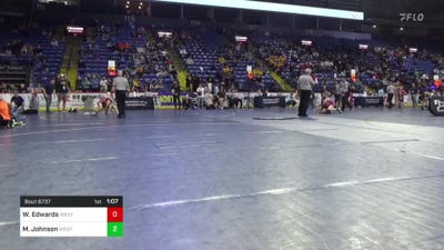 92 lbs Semifinal - William Edwards, West Branch vs Michael Johnson, West Allegheny