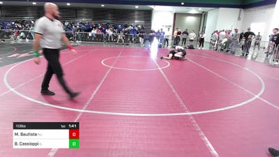 113 lbs Consi Of 16 #1 - Mikey Bautista, NJ vs Bruno Cassioppi, IL