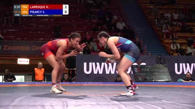 68 kg Quarterfinal - Solin Piearcy, USA vs Koumba Larroque, FRA