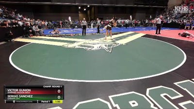 6A-150 lbs Champ. Round 1 - Sergio Sanchez, Garden City vs Victor Gunion, Shawnee Mission West