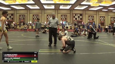 170 lbs Round 4 (6 Team) - Braylon Wright, Ohio Gold vs JJ Mihalichko, Elite Wrestling