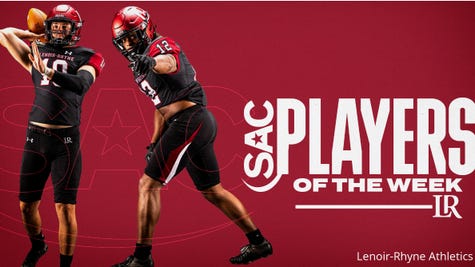 The South Atlantic Conference Announces Football Players Of The Week