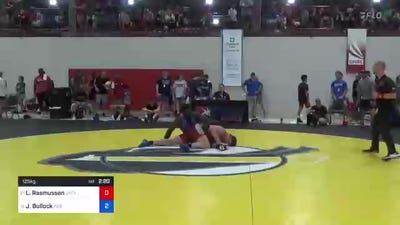 125 kg Round Of 32 - Luke Rasmussen, Jackrabbit Wrestling Club vs Jacob Bullock, Indiana RTC