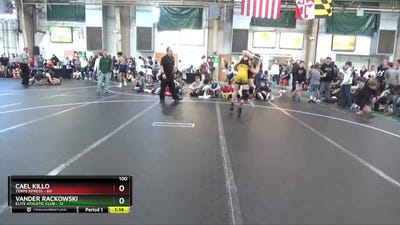 100 lbs Round 1 (4 Team) - Cael Killo, Terps Xpress vs Vander Rackowski, Elite Athletic Club