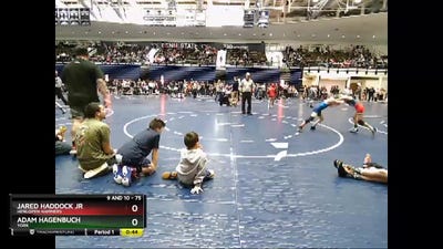 75 lbs Quarterfinal - Jared Haddock Jr, Henlopen Hammers vs Adam Hagenbuch, York