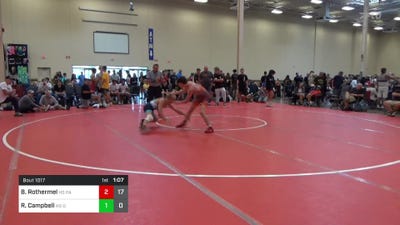 120 lbs Rr Rnd 3 - Brock Rothermel, HS Partner Trained vs Rylen Campbell, HS OMP