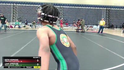92 lbs Round 2 (6 Team) - Seth Hopkins, Terps East Coast Elite vs Liam Sprouse, Team Donahoe - Green