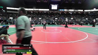 70 lbs Cons. Round 4 - Greyson Zoul, BUC2 vs Matthew Carreras, BTWA