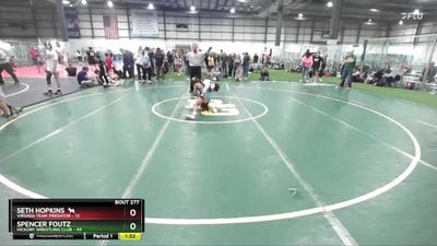 95 lbs Cons. Round 3 - Seth Hopkins 🐐, Virginia Team Predator vs Spencer Foutz, Hickory Wrestling Club