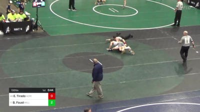 132 lbs Consi Of 32 #1 - Evan Tirado, Hopewell vs Bo Foust, Millville