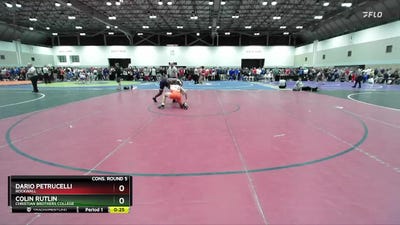 138 lbs Cons. Round 5 - Dario Petrucelli, Rockwall vs Colin Rutlin, Christian Brothers College