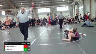 120 lbs Round 6 (8 Team) - Blaze Van Gundy, Aggression Legionaries vs Dominic Manna, Terps Xtreme