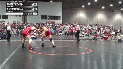 174lbs Semi-finals Robert Kokesh (Nebraska) vs. Tanner Weatherman (ISU)