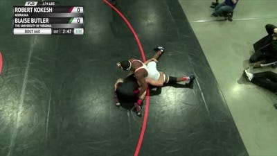 174lbs Finals Robert Kokesh (Nebraska) vs. Blaise Butler (Virginia)